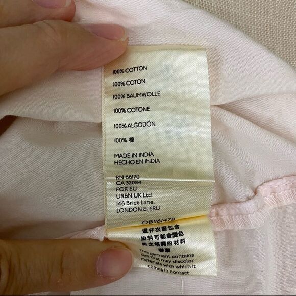 Free People Far Out Ruffle Top Baby Pink - Size XS - Picture 6 of 6